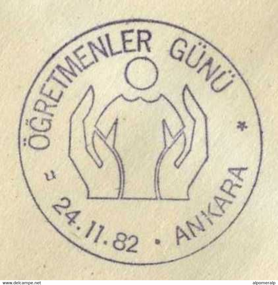 Türkiye 1982 Teachers Day | Child, Hands, Special Cover - Brieven En Documenten