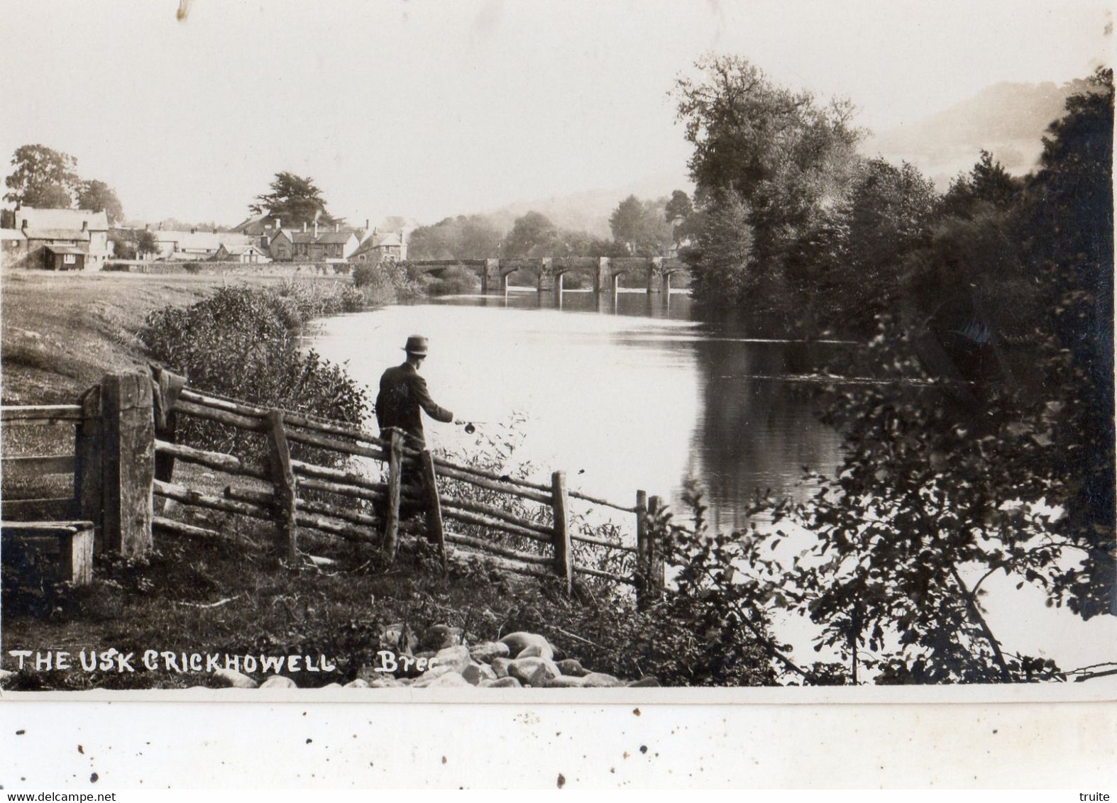 THE USK CRICKHOWELL BREC (CARTE PHOTO ) - Breconshire