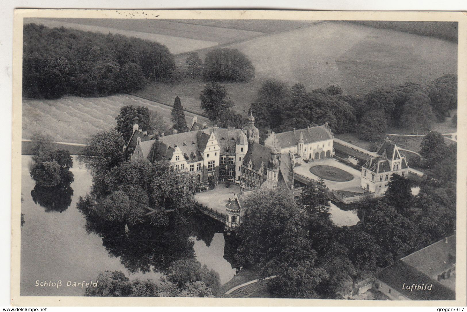 A7920) Schloß DARFELD - LUFTBILD - Tolle Sehr Alte S/W AK 13.8.1932 - Coesfeld