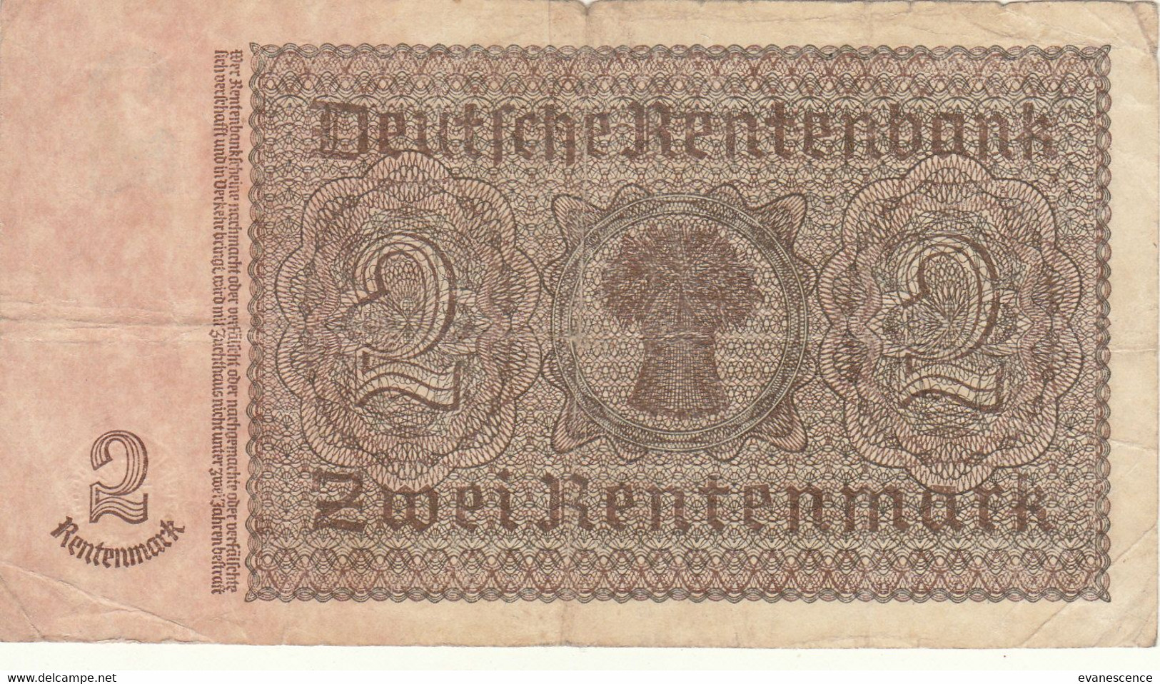 Allemagne : Billet De  5 Reichsmark  ( Trace Plis )   ///  Réf. Fév. 22 / P7 - 5 Reichsmark