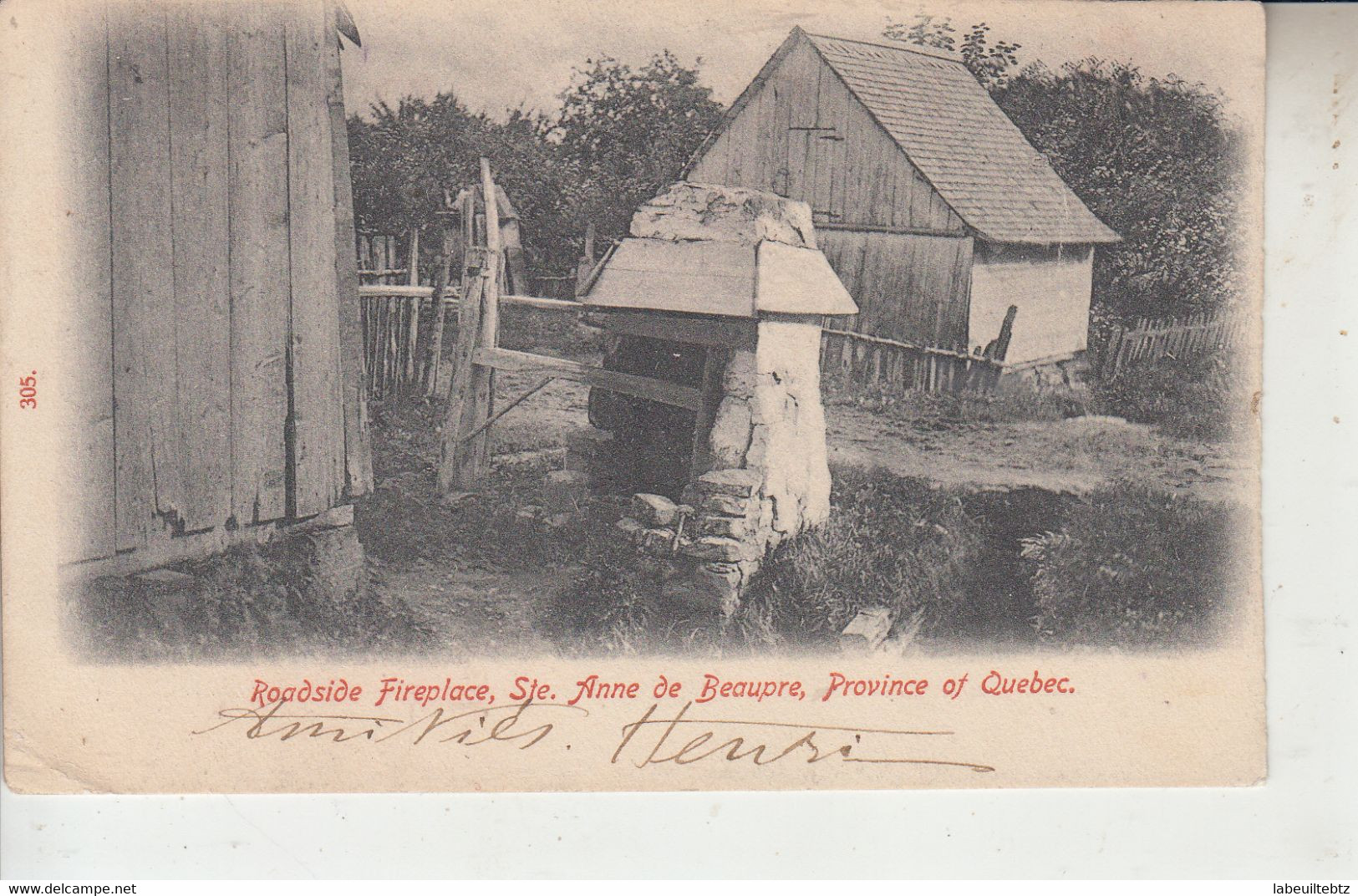 Roadside Fireplace - Sainte Anne De Beaupré - Province De Québéc  PRIX FIXE - Ste. Anne De Beaupré