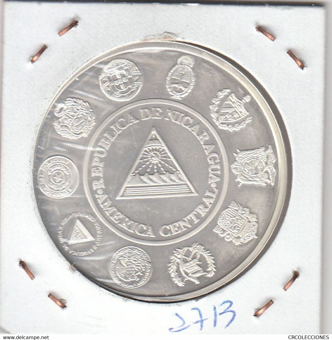 E2713 MONEDA NICARAGUA 10 CORDOBAS 2002 PLATA PROOF 38 - Nicaragua