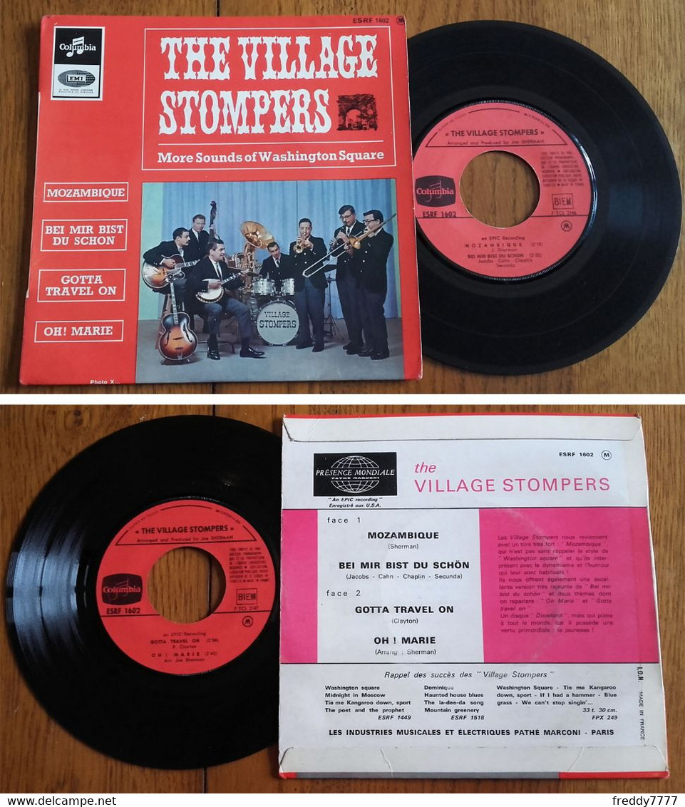 RARE French EP 45t RPM BIEM (7") THE VILLAGE STOMPERS (1964) - Jazz