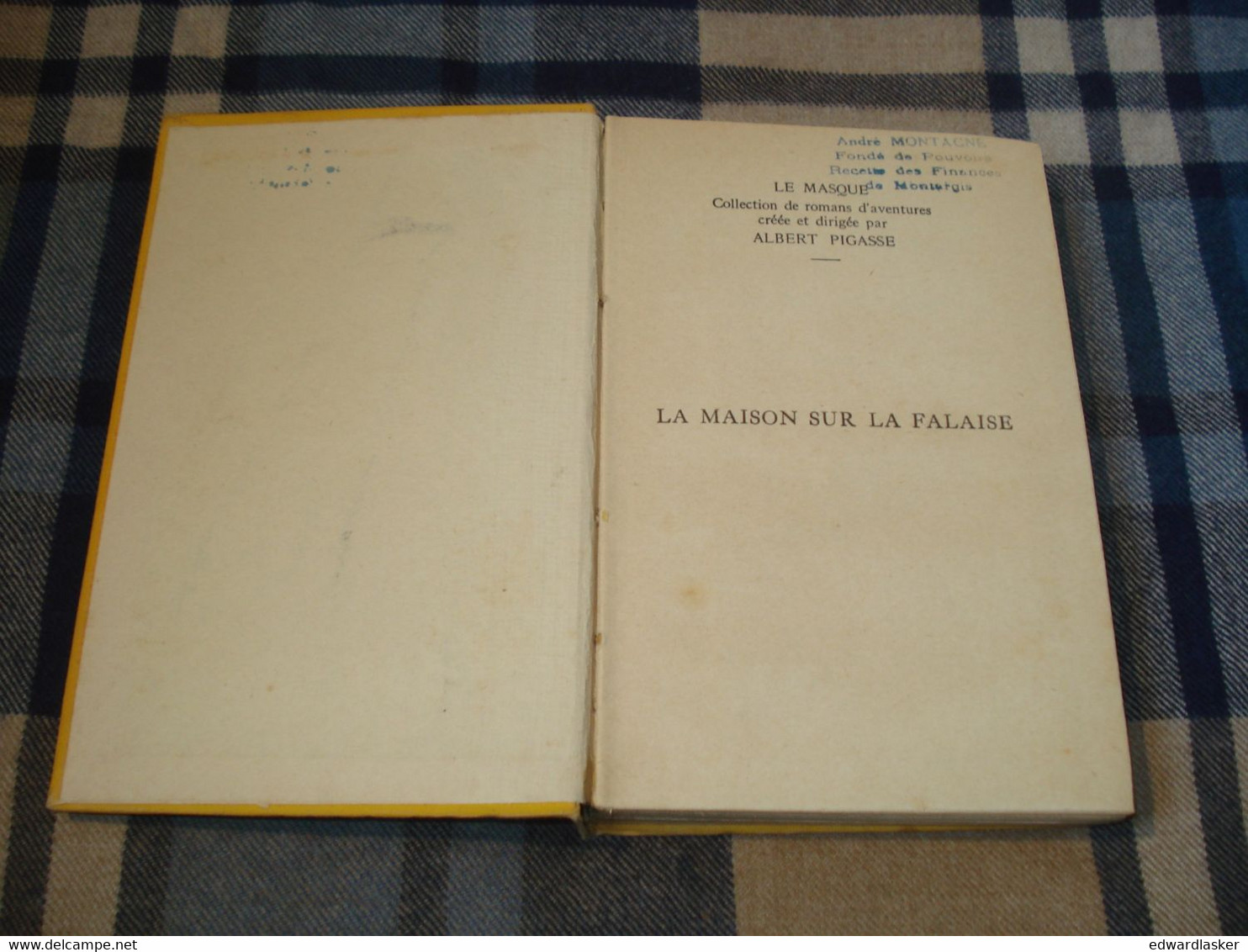 Le MASQUE N°19 : La Maison Sur La Falaise /Valentin Williams - Cartonné - Le Masque