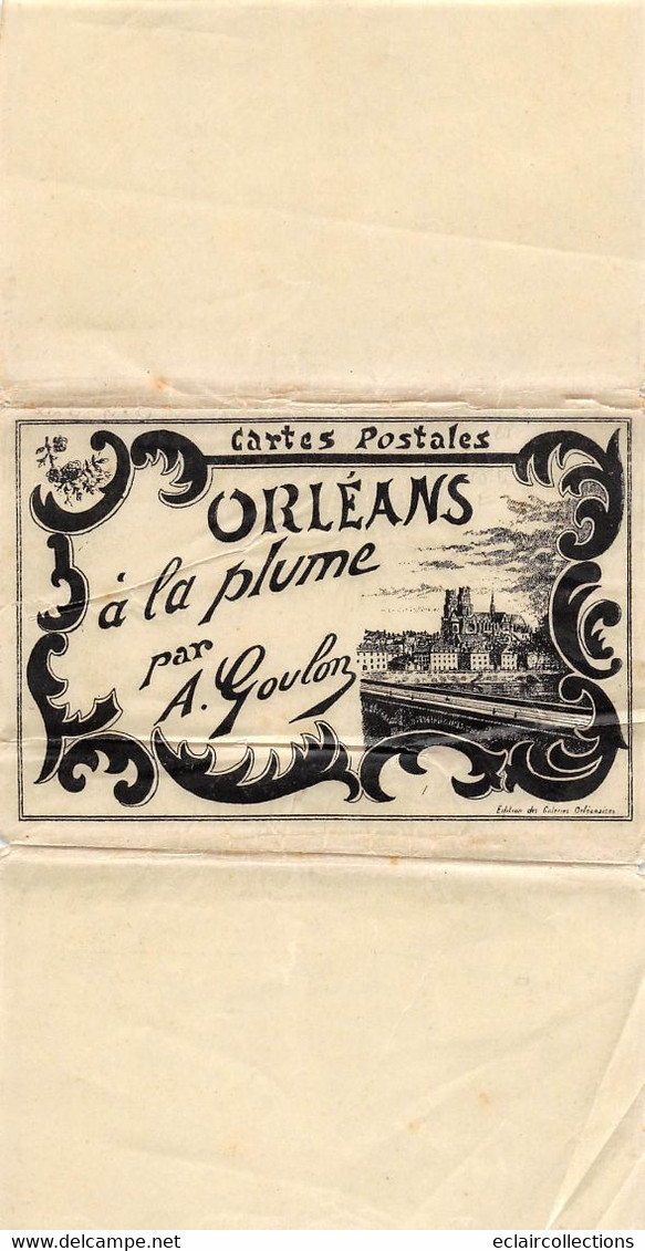 Orléans      45       D'une Série De  12 Cartes Différentes De A.Goulon.Dessins A La Plume      (voir Scan) - Orleans