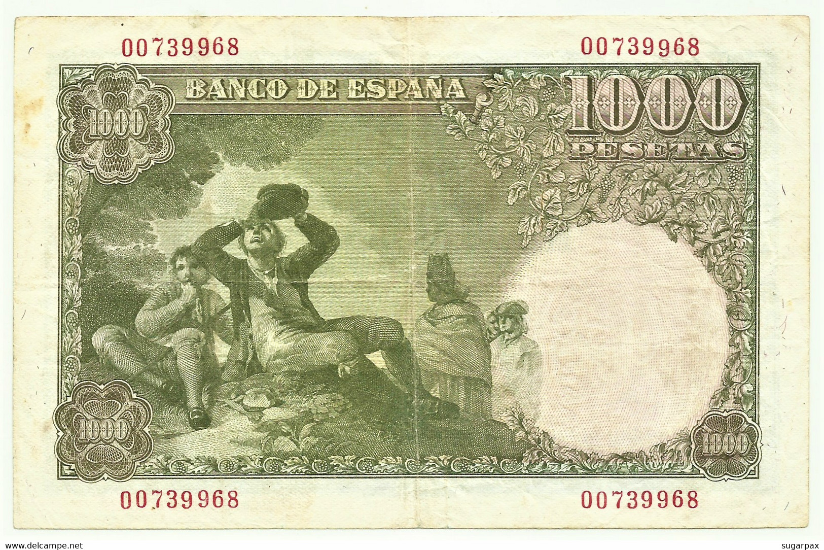 ESPAÑA - 1000 Pesetas - 4 De Noviembre De 1949 ( 1951 ) - Pick 138 - Ramón De Santillan - 1.000 - 1000 Pesetas