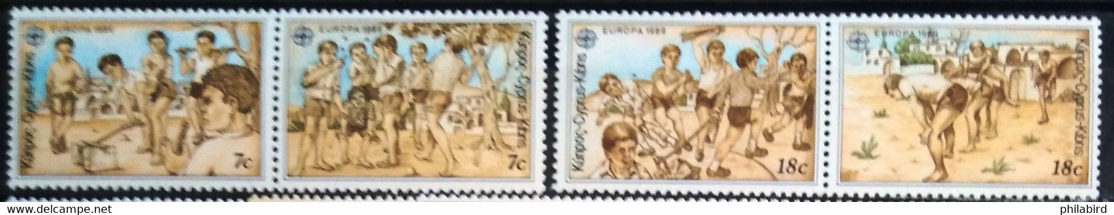 EUROPA 1989 - CHYPRE                    N° 712/715                        NEUF** - 1989