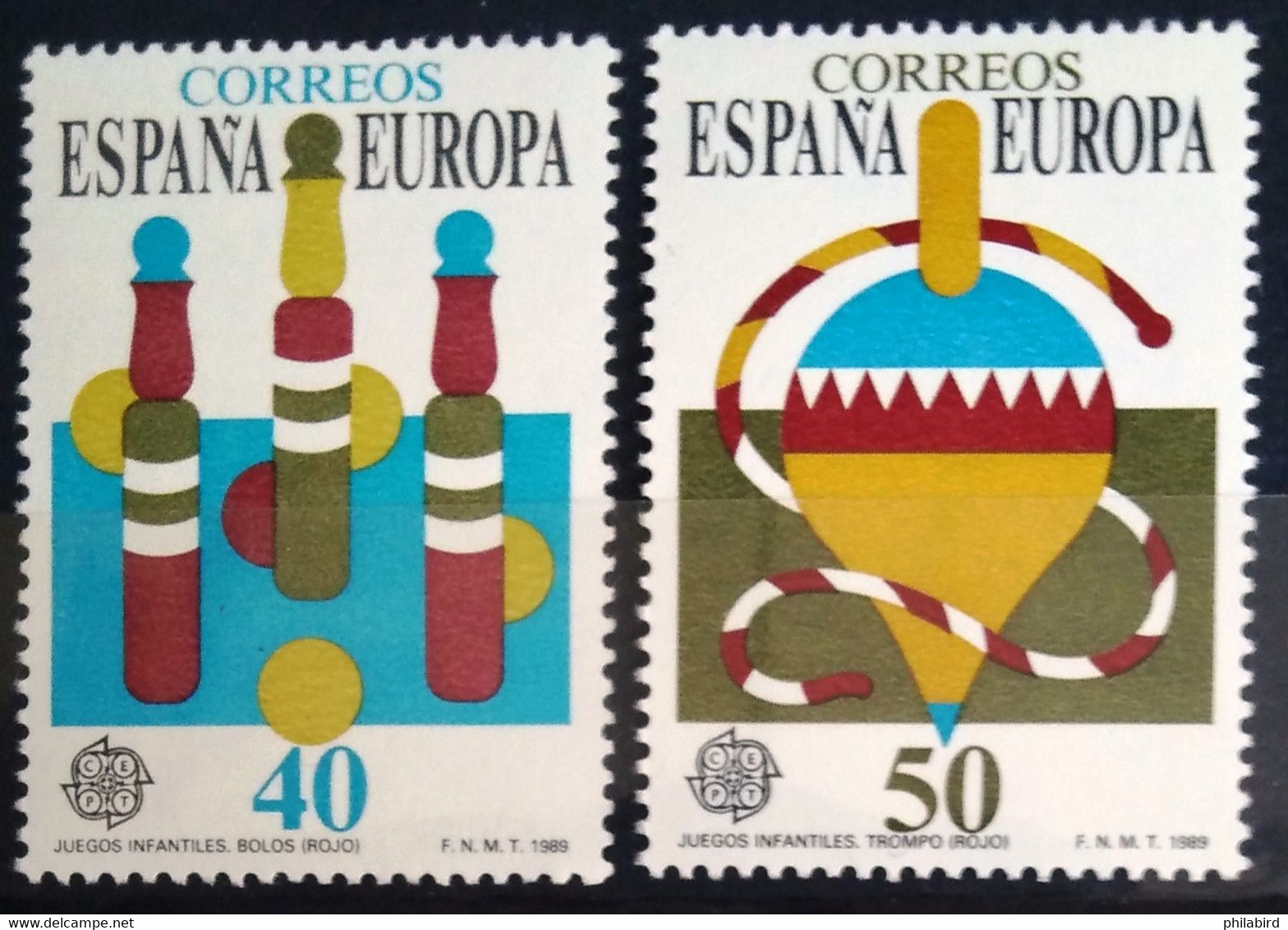 EUROPA 1989 - ESPAGNE                    N° 2620/2621                        NEUF** - 1989