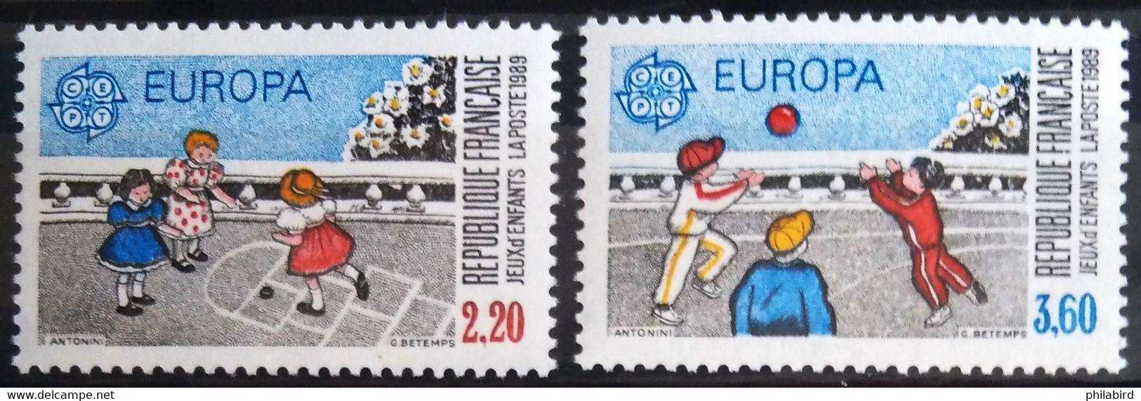 EUROPA 1989 - FRANCE                    N° 2584/2585                        NEUF** - 1989