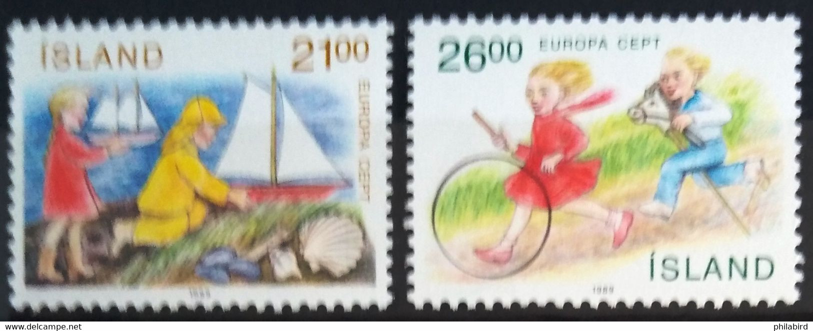 EUROPA 1989 - ISLANDE                   N° 654/655                        NEUF** - 1989