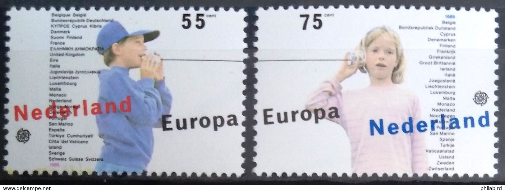 EUROPA 1989 - PAYS-BAS                   N° 1334/1335                        NEUF** - 1989