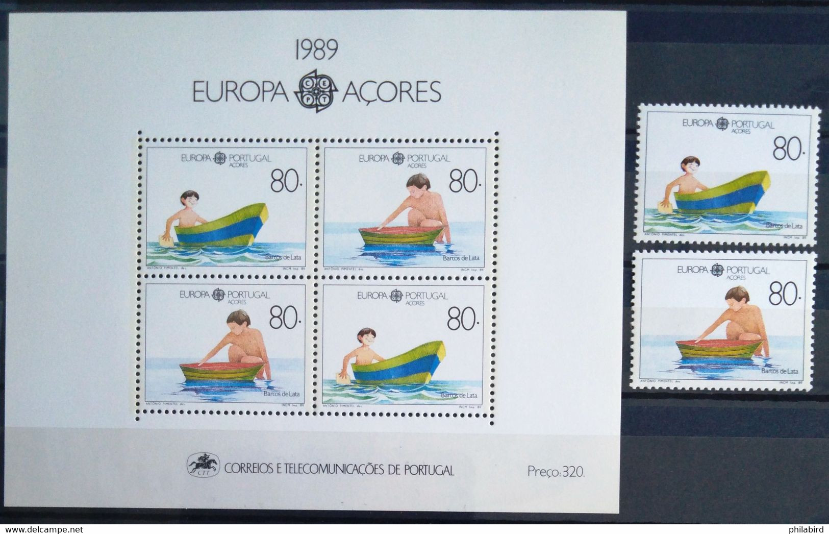 EUROPA 1989 - ACORES                   N° 391/392 + BF 10                        NEUF** - 1989