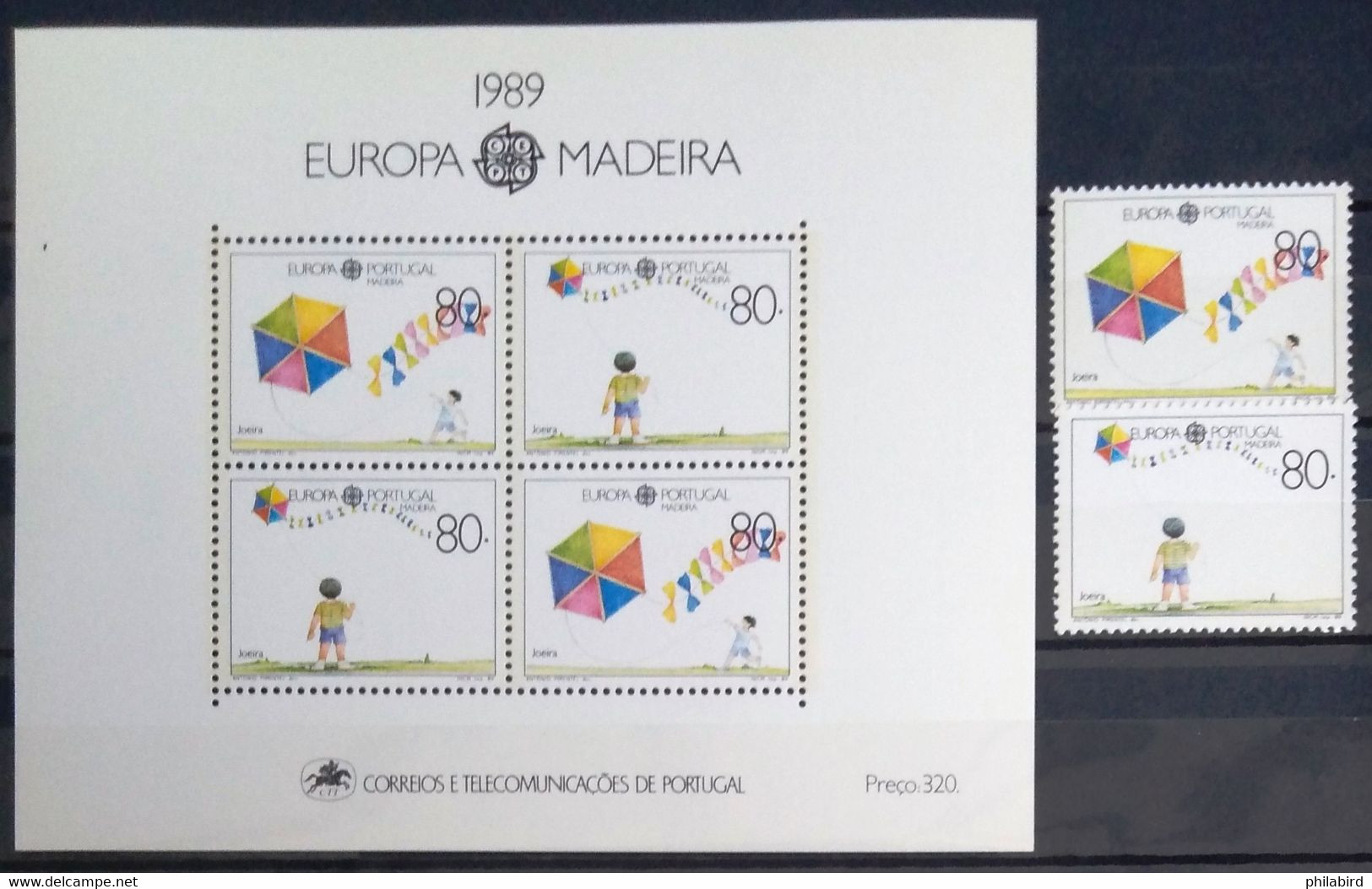 EUROPA 1989 - MADEIRE                   N° 131/132 + BF 10                        NEUF** - 1989