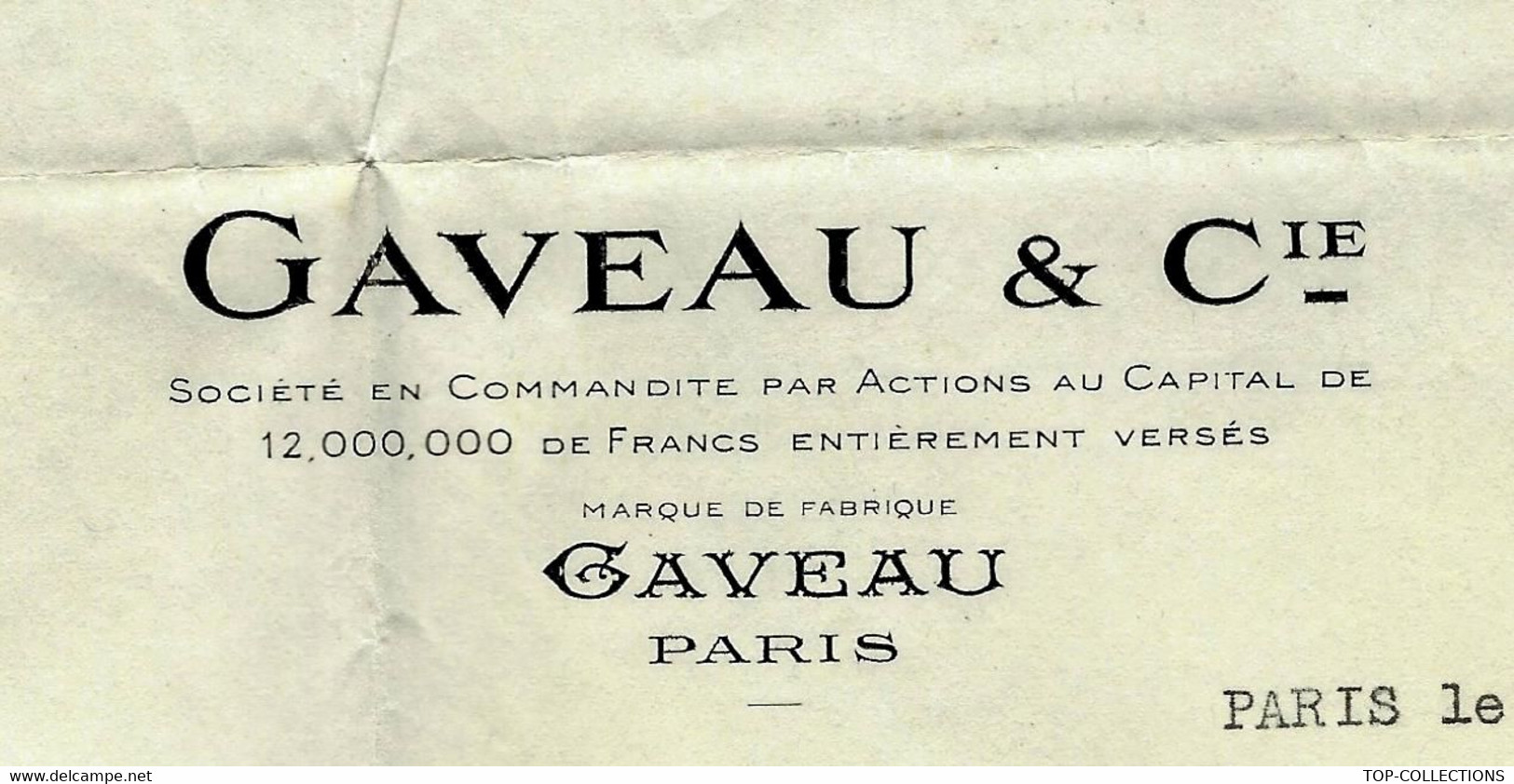 1924 SUPERBE  LETTRE SIGNEE "E. GAVEAU" Pour Une Artiste En Concert MLLE ARNITZ PARIS - Autres & Non Classés