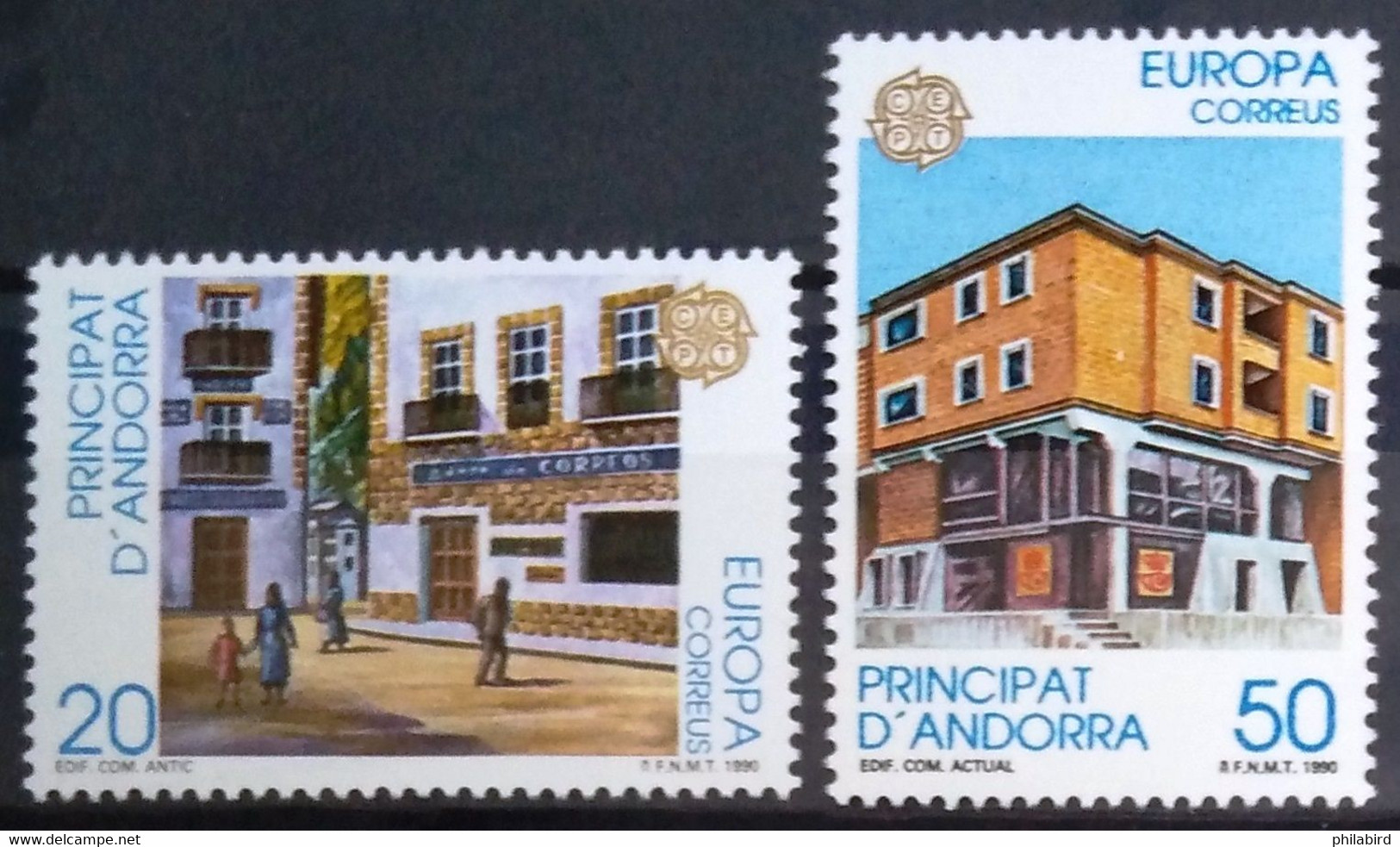 EUROPA 1990 - ANDORRE ESPAGNOL                   N° 204/205                        NEUF** - 1990