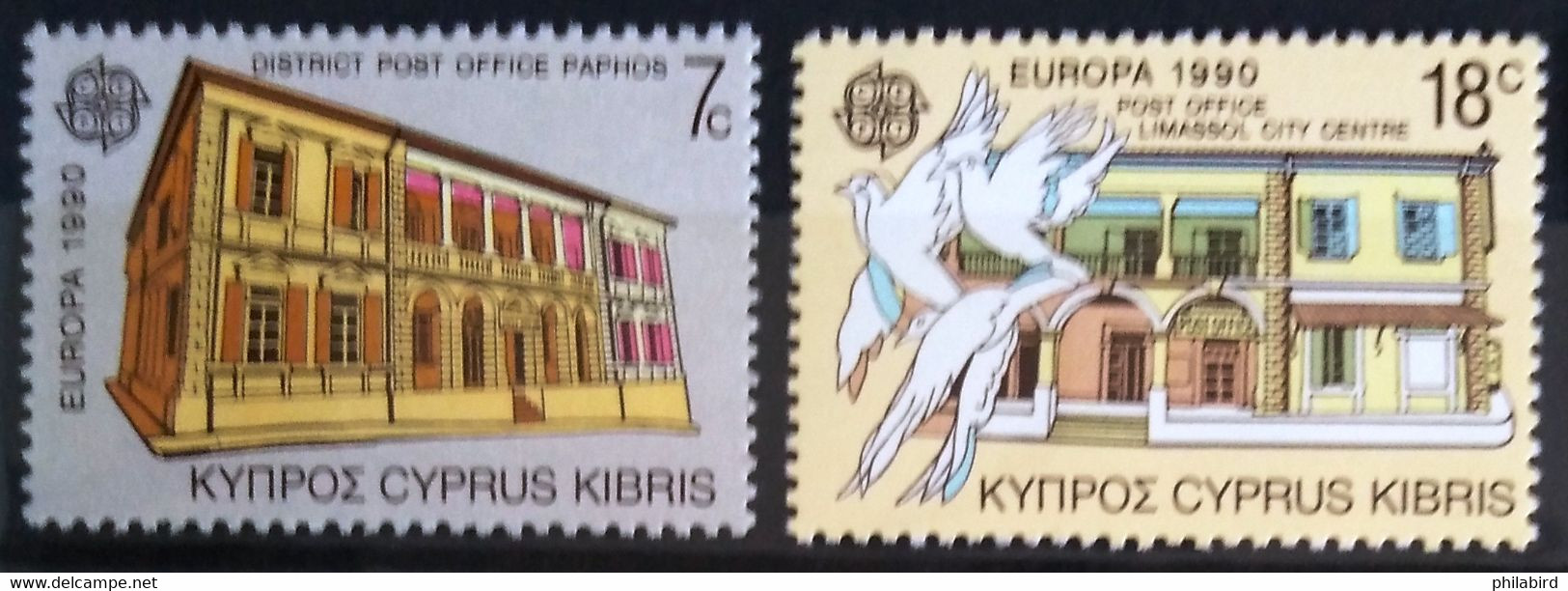 EUROPA 1990 - CHYPRE                   N° 746/747                        NEUF** - 1990