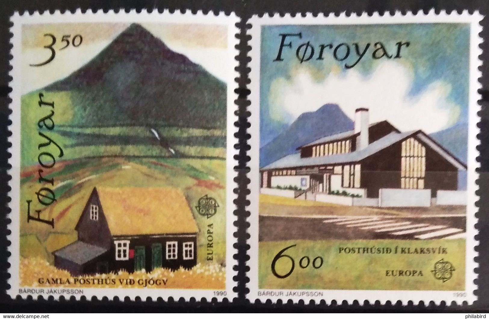 EUROPA 1990 - FEROE                   N° 192/193                        NEUF* - 1990