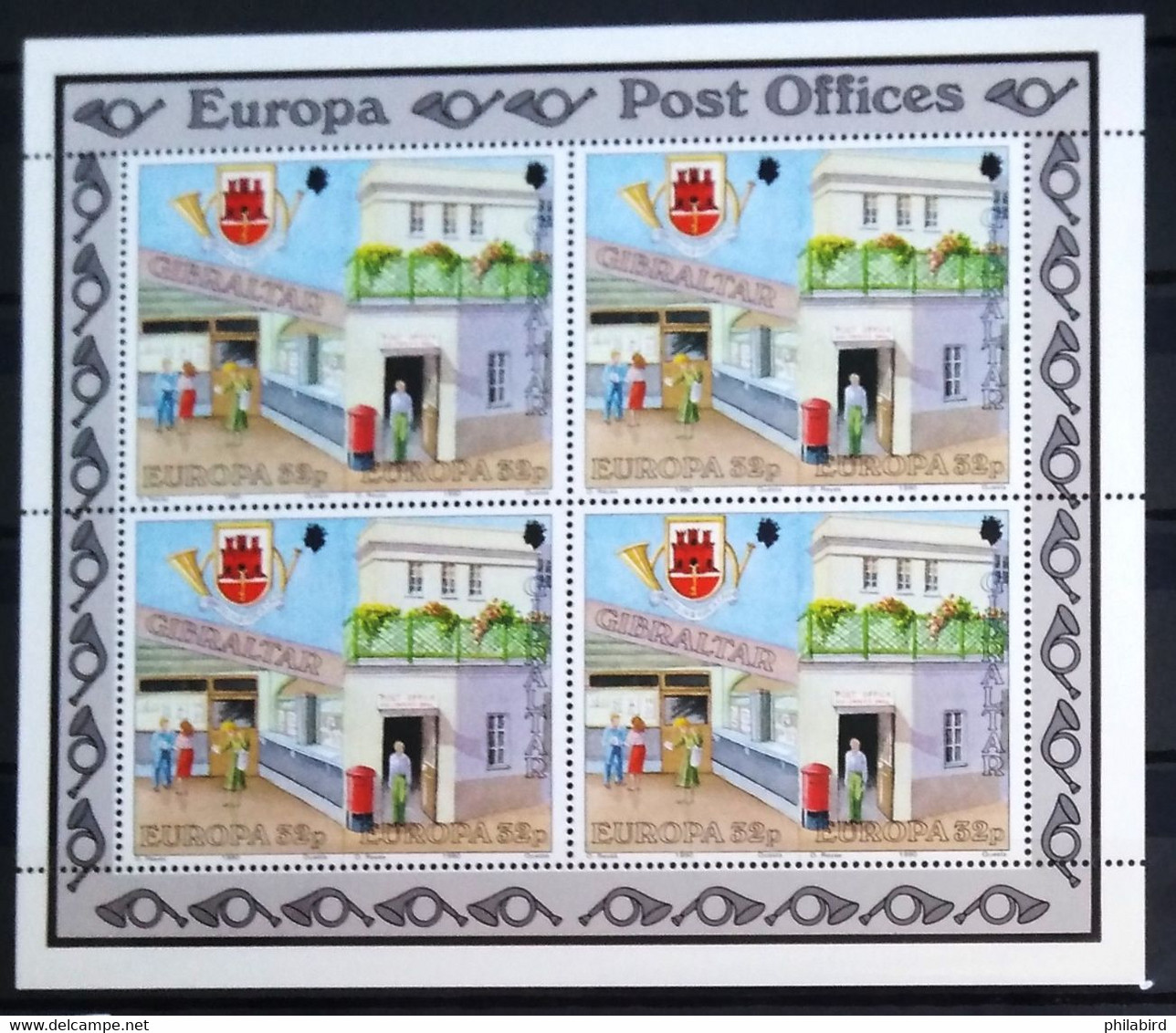 EUROPA 1990 - GIBRALTAR                  FEUILLET 601/602                        NEUF** - 1990