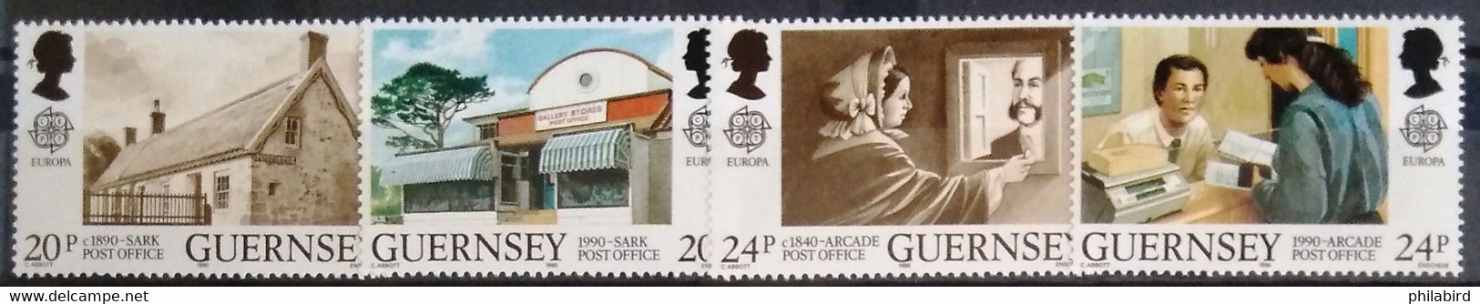 EUROPA 1990 - GUERNESEY                  N° 485/488                        NEUF** - 1990