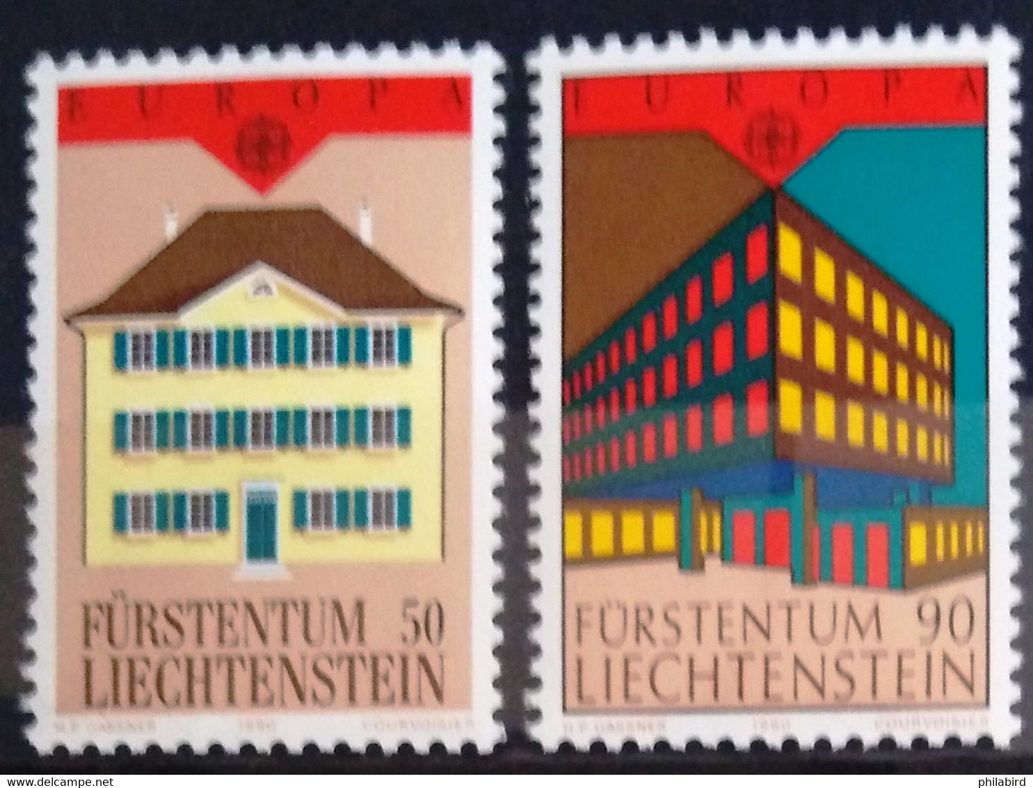 EUROPA 1990 - LIECHTENSTEIN                  N° 925/926                        NEUF** - 1990