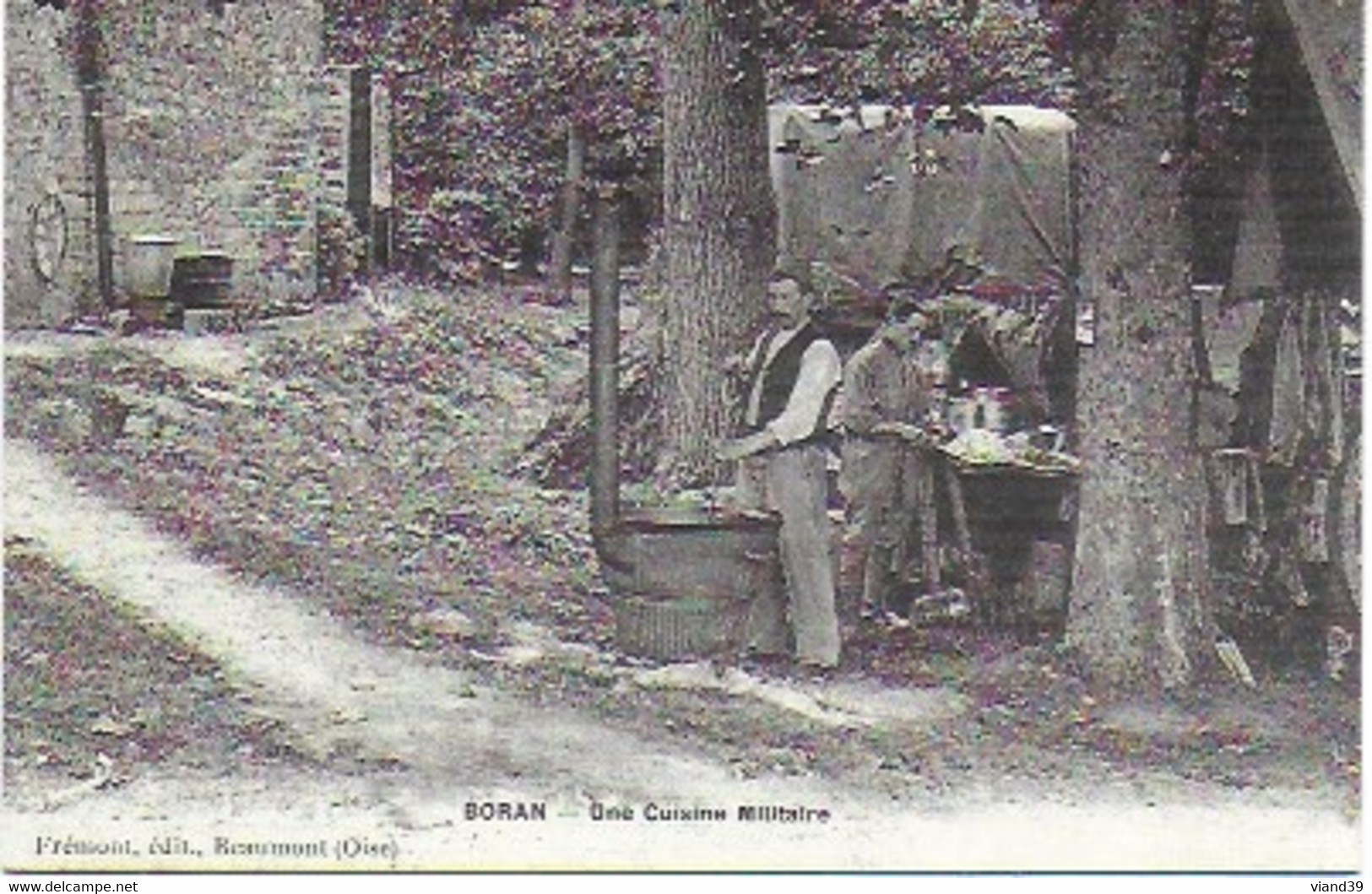 CPA Reproduction : Boran : Une Cuisine Militaire-  Collection "Cartes D'Autrefois" - Boran-sur-Oise