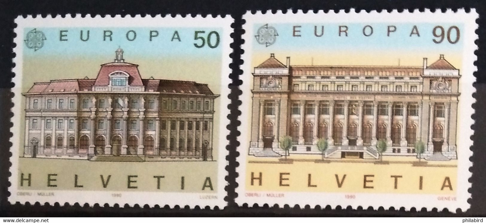 EUROPA 1990 - SUISSE                  N° 1347/1348                        NEUF** - 1990