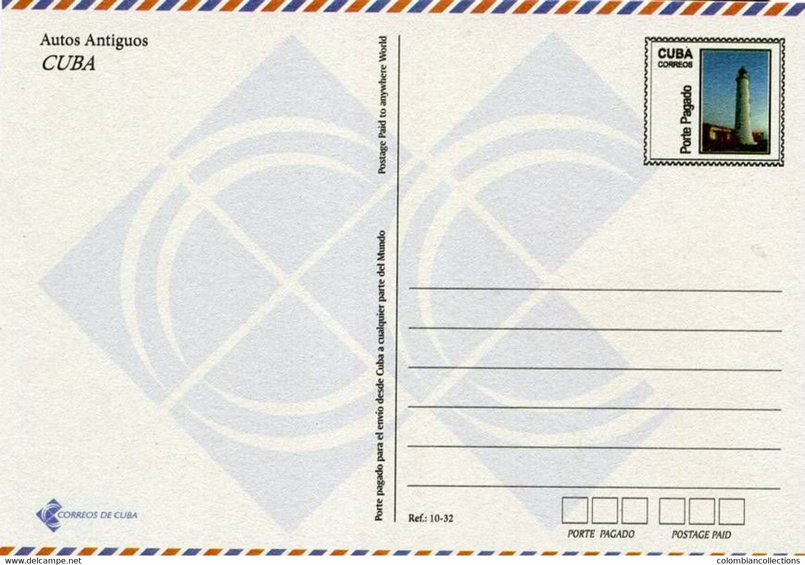 Lote PEP959a, Cuba, 2013, Entero Postal, Postal Stationary, Autos Antiguos, 10/32, Postcard - Maximumkarten