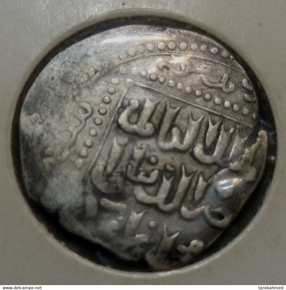 EGYPT - Rare  Silver Dirham Ayyubid/ Al-Kamil Muhammed I 1218 AH 615 / Abbasyd Khalifa'Al Mostanser' Abu Gaafer - Islamiques
