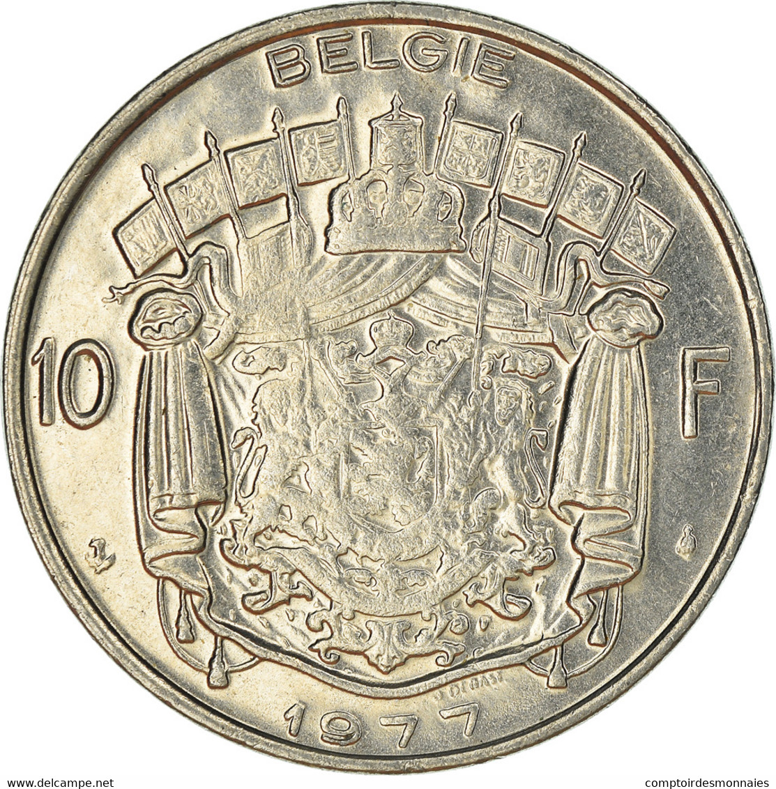 Monnaie, Belgique, 10 Francs, 10 Frank, 1977 - 10 Frank