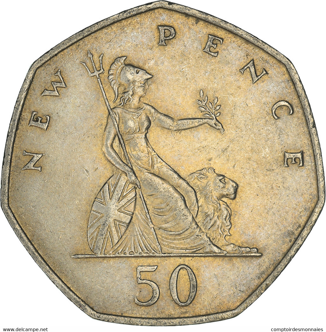 Monnaie, Grande-Bretagne, 50 New Pence, 1969 - 50 Pence