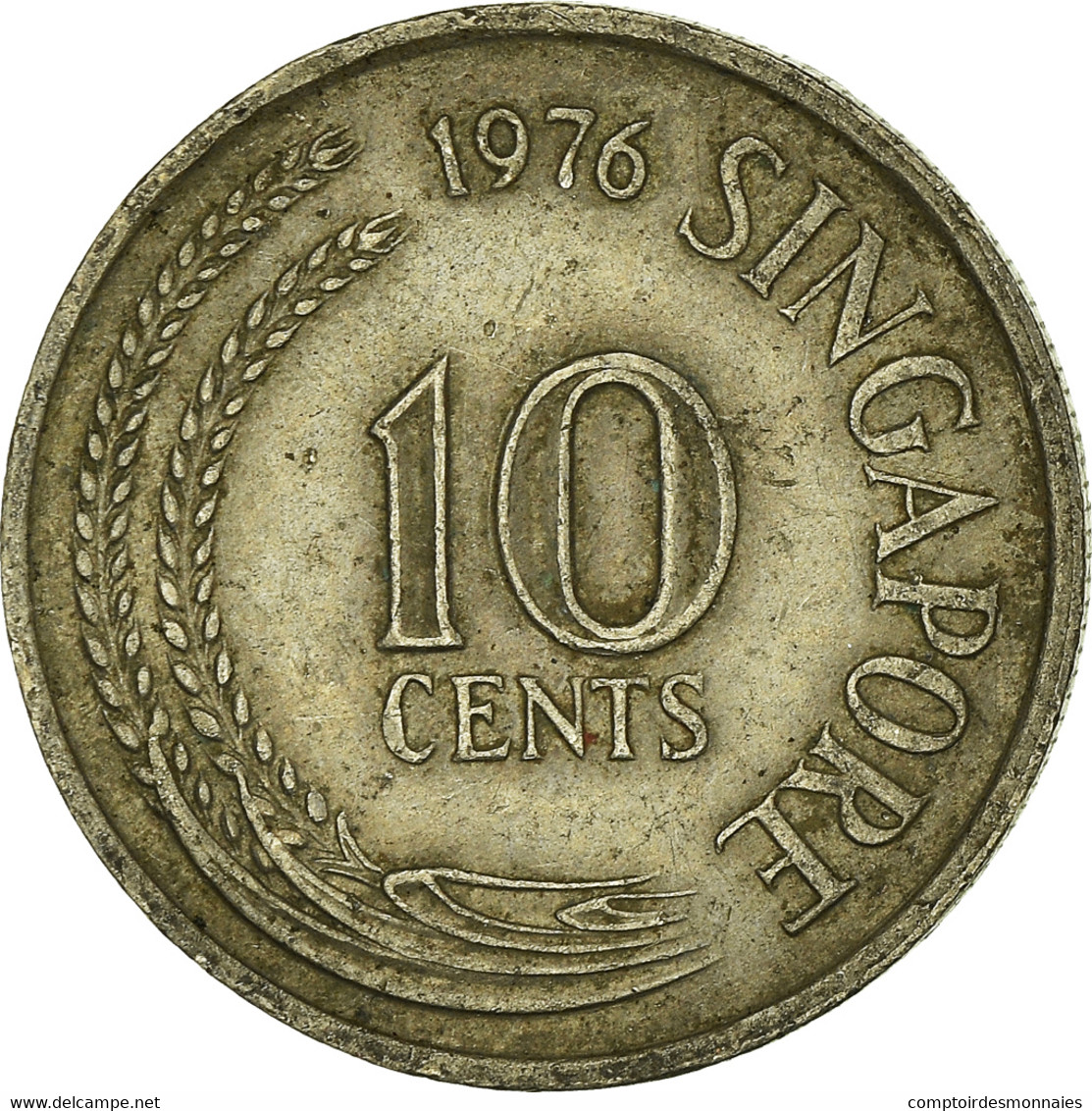 Monnaie, Singapour, 10 Cents, 1976 - Singapour