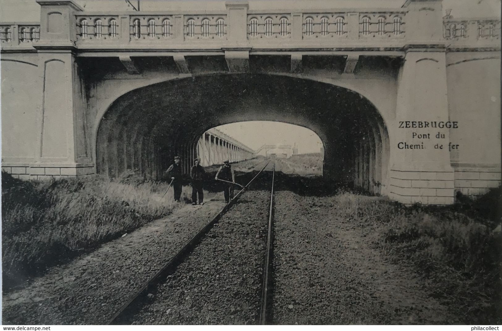 Zeebrugge / Pont Du Chemin De Fer 1916 Zeldzaam Zicht - Zeebrugge