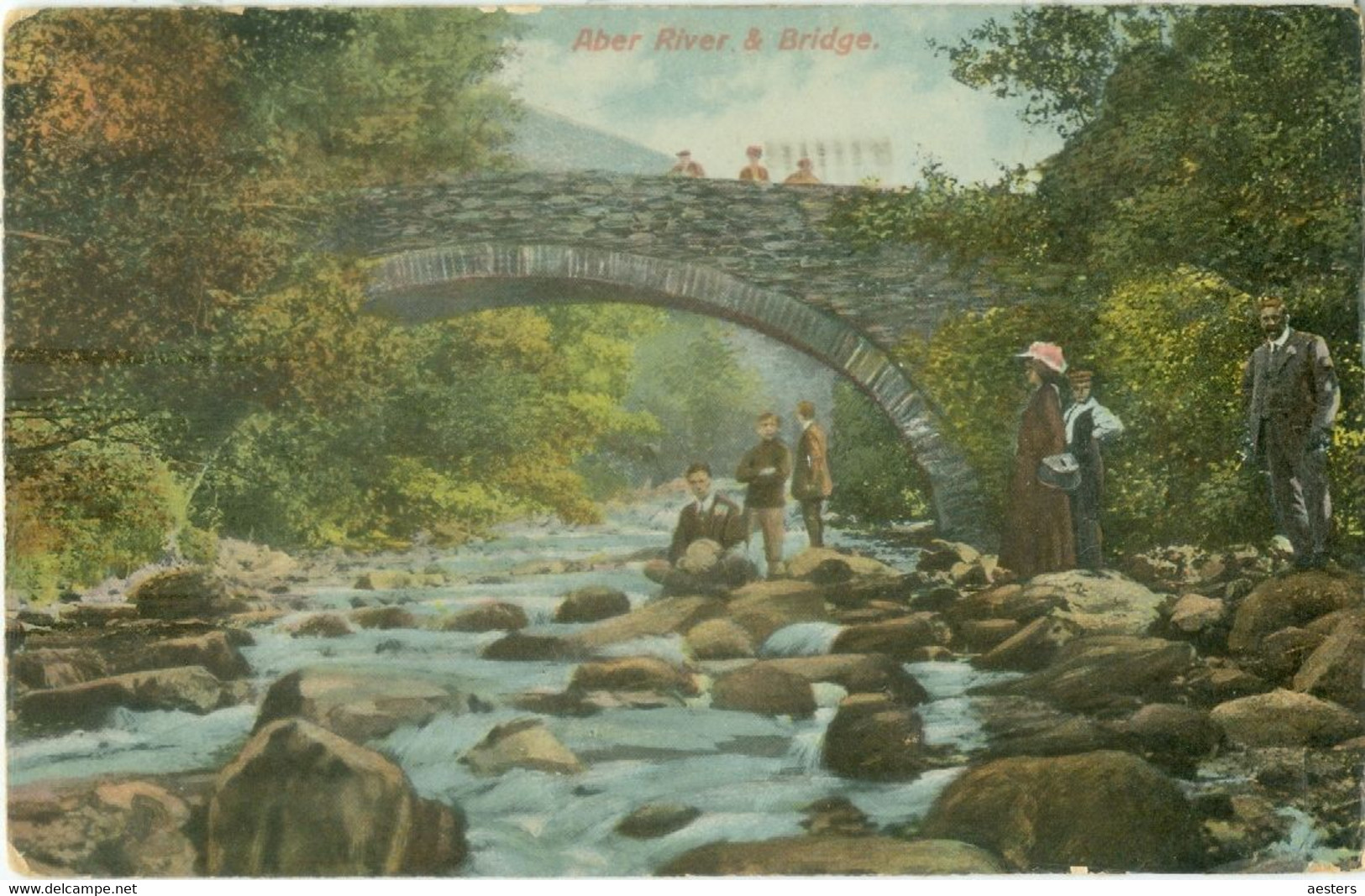 Abergwyngregyn; Aber River & Bridge - Not Circulated. (W. Shaw - Burslem) - Caernarvonshire
