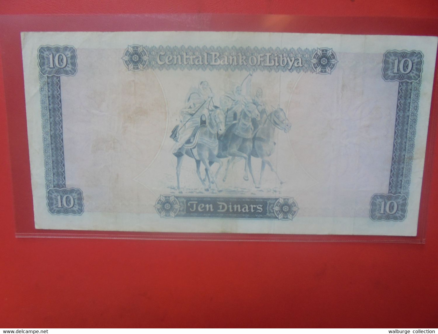 LIBYE 10 DINARS 1971-72 Circuler (B.26) - Libya