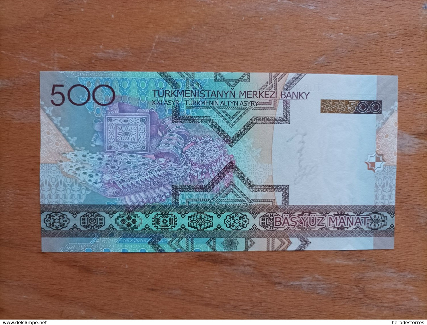 Billete De TURKMENISTAN, De 500 MANAT, Año 2005, Uncirculated - Turkmenistan