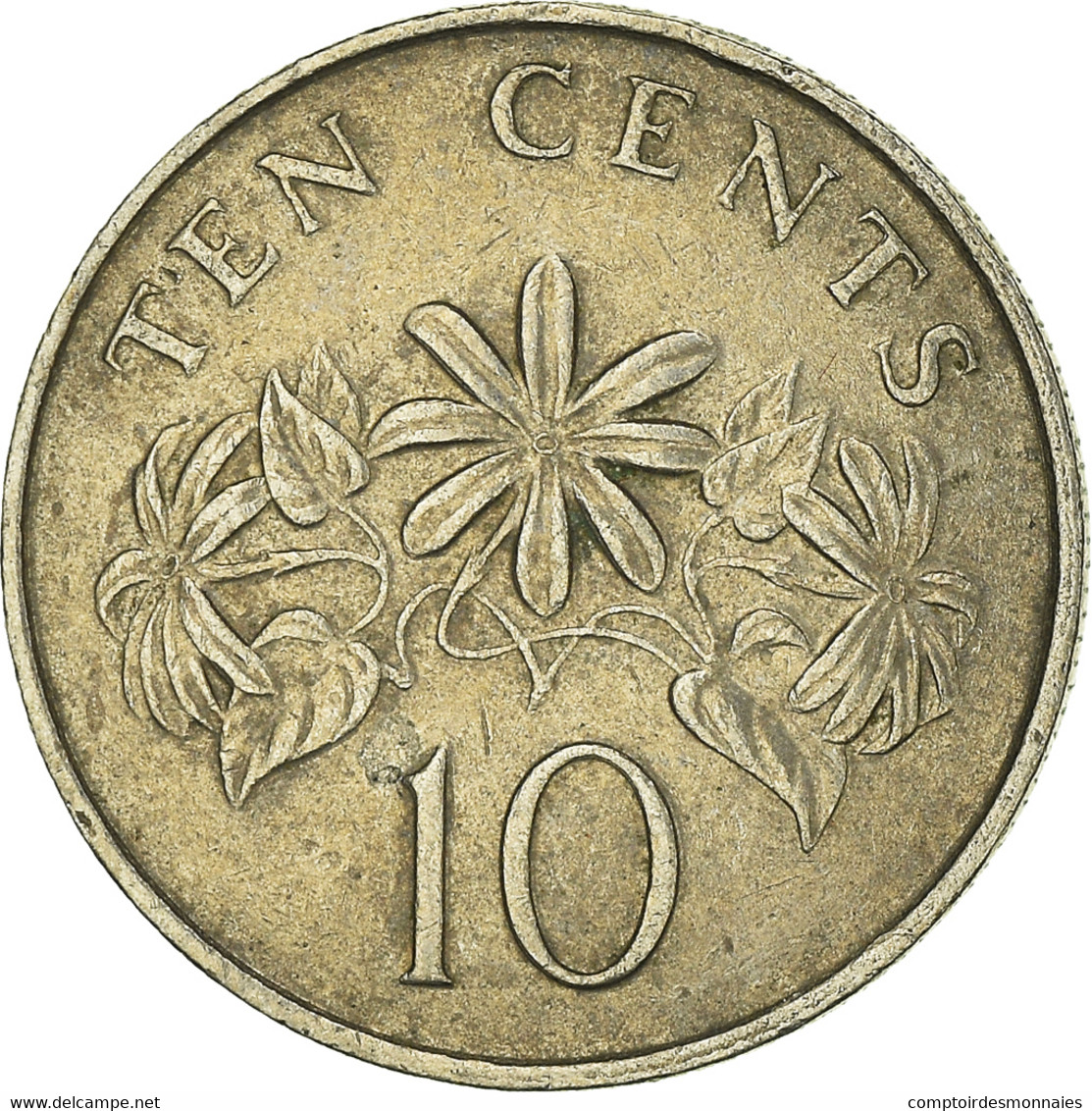 Monnaie, Singapour, 10 Cents, 1987 - Singapour