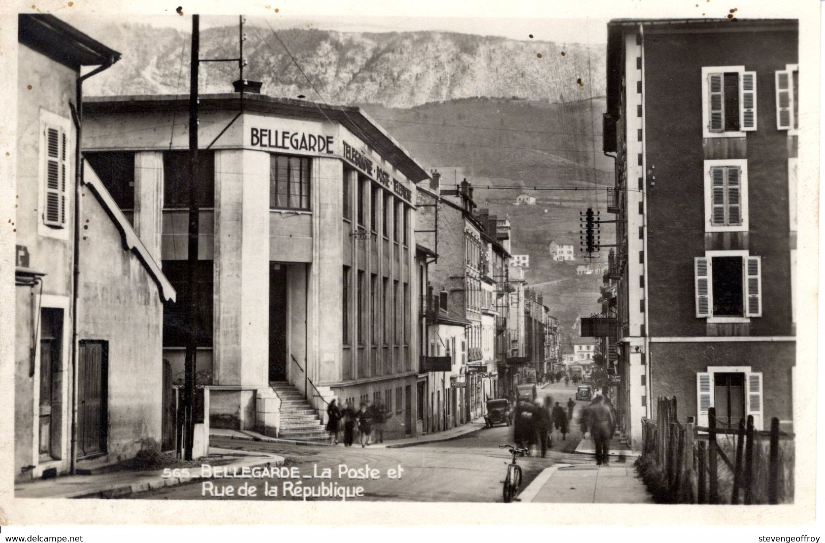 01 Ain Bellegarde Sur Valserine La Poste Rue De La Republique Chancai Montrichard 1948 - Bellegarde-sur-Valserine