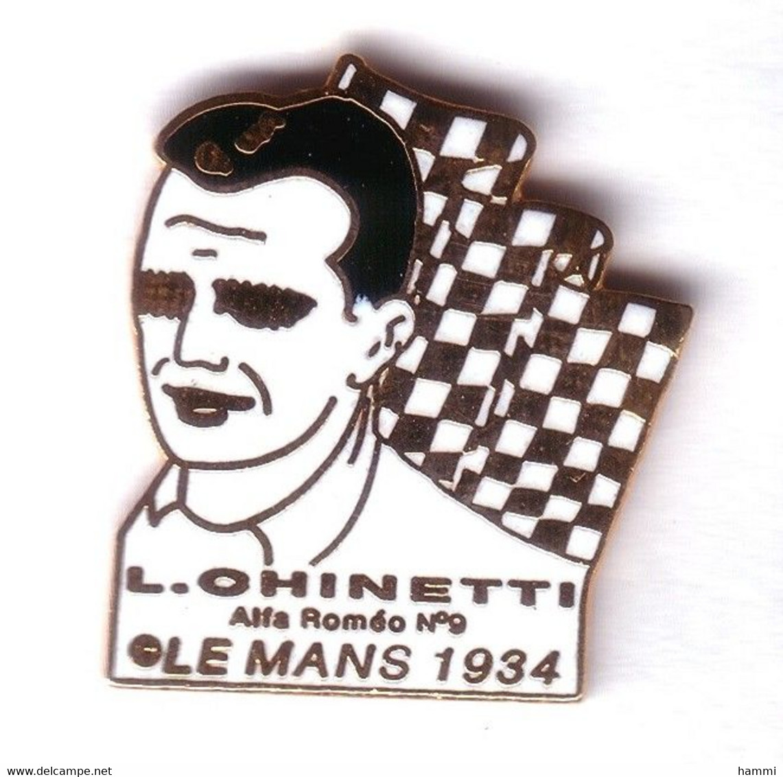 L169 Pin's LE MANS 34 Vainqueur CHINETTI ETANCELIN Egf Non Signé ALFA ROMEO Achat Immédiat - Alfa Romeo