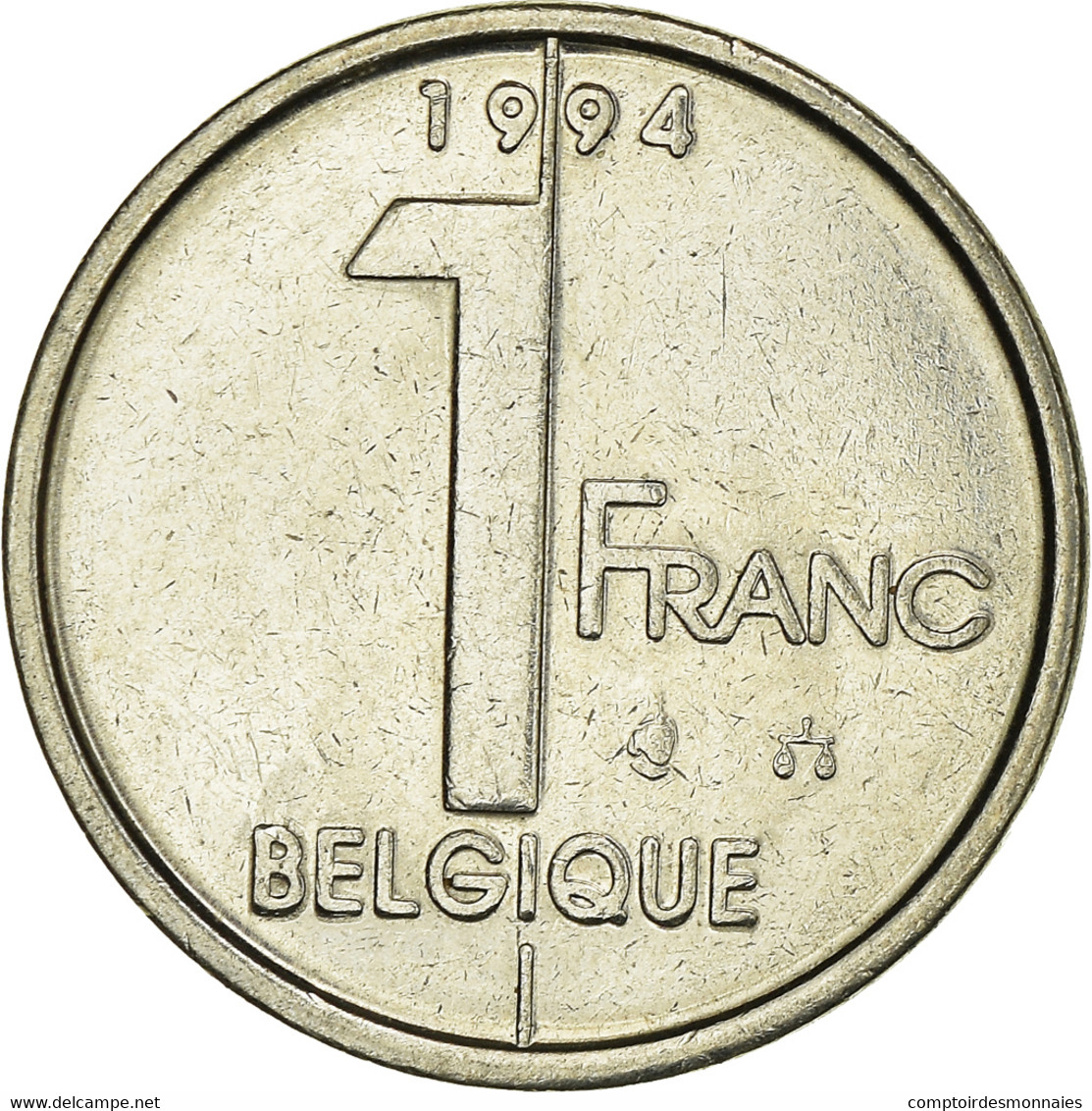 Monnaie, Belgique, Franc, 1994 - 1 Frank