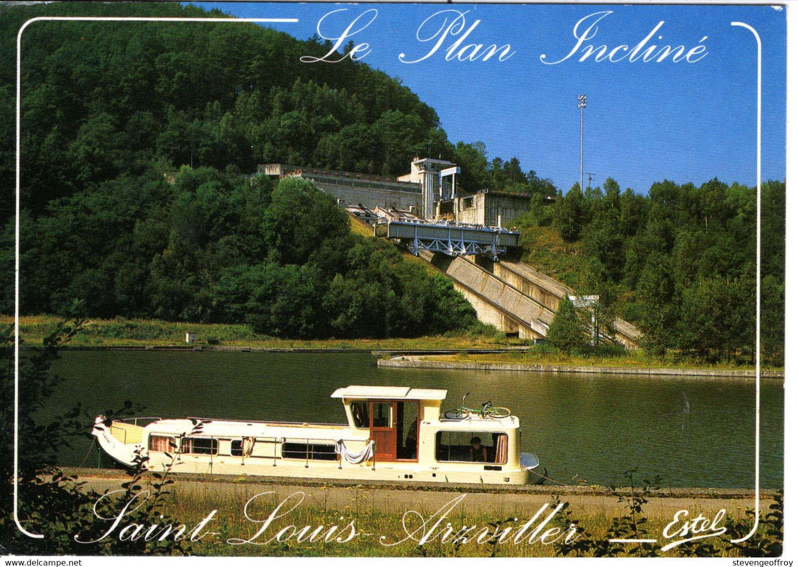 57 Moselle Arzviller Saint Louis Canal De La Marine Au Rhin Bastian Paris Bateau Barque - Arzviller