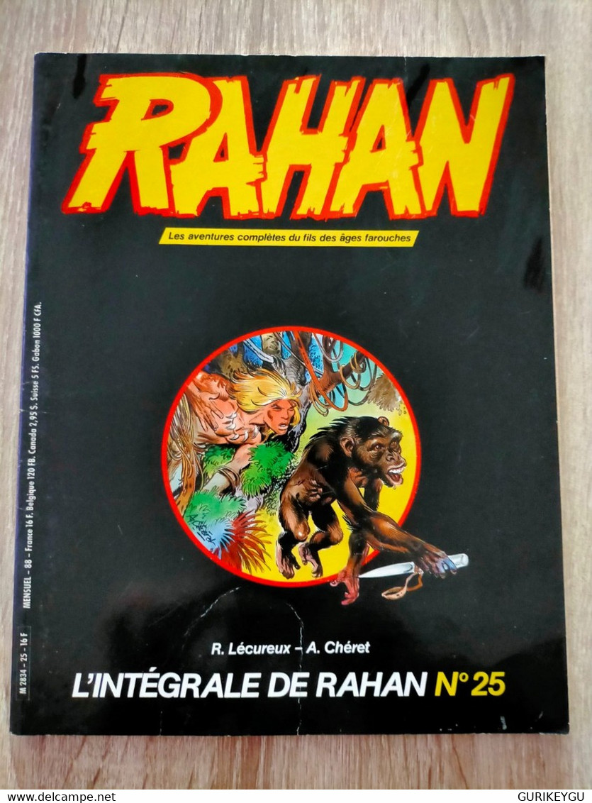 L'intégrale De RAHAN  N° 25  VAILLANT De 1986  André CHERET Roger LECUREUX - Rahan