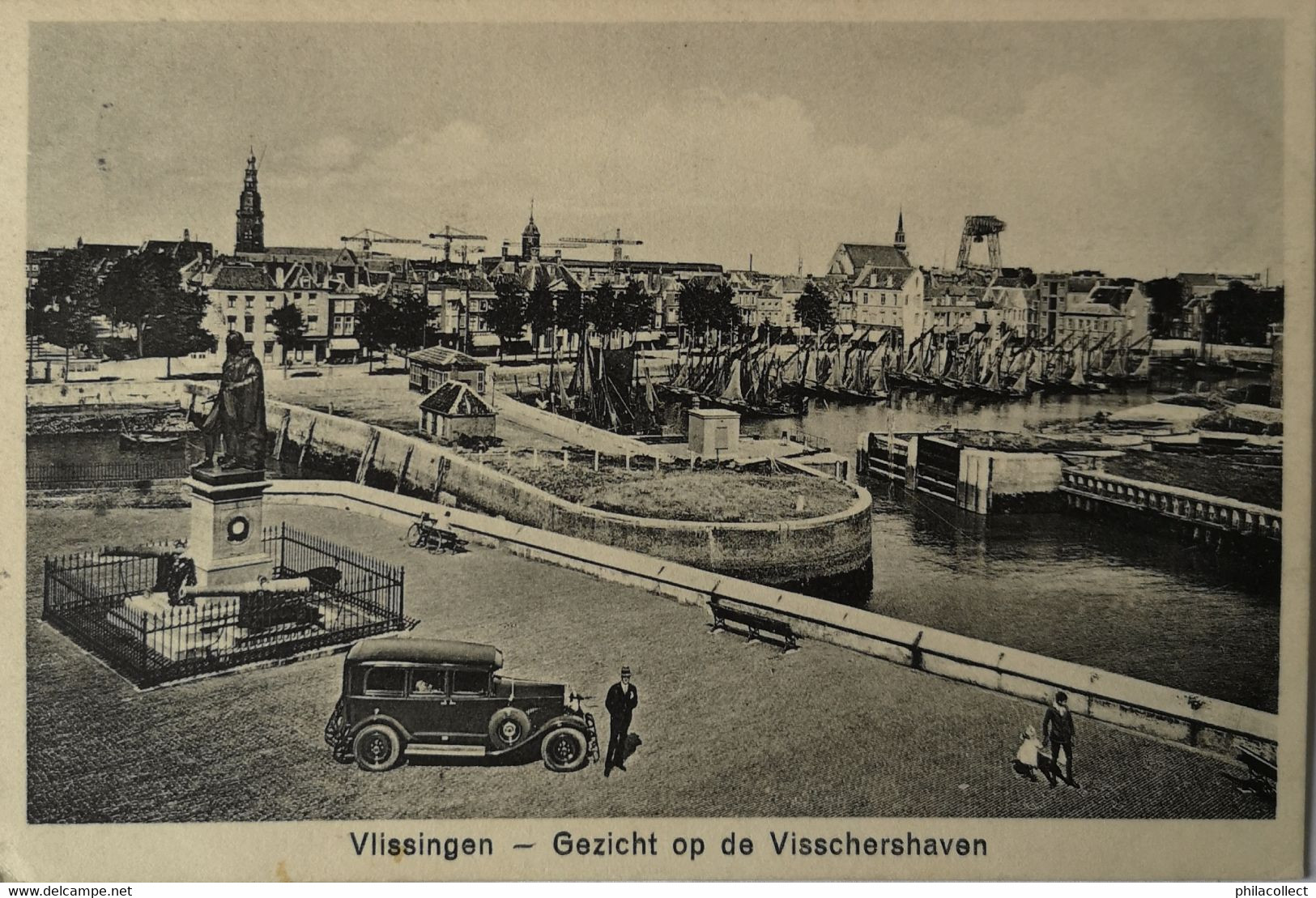 Vlissingen (Zld) Gezicht Op De Visschershaven 1930 - Vlissingen