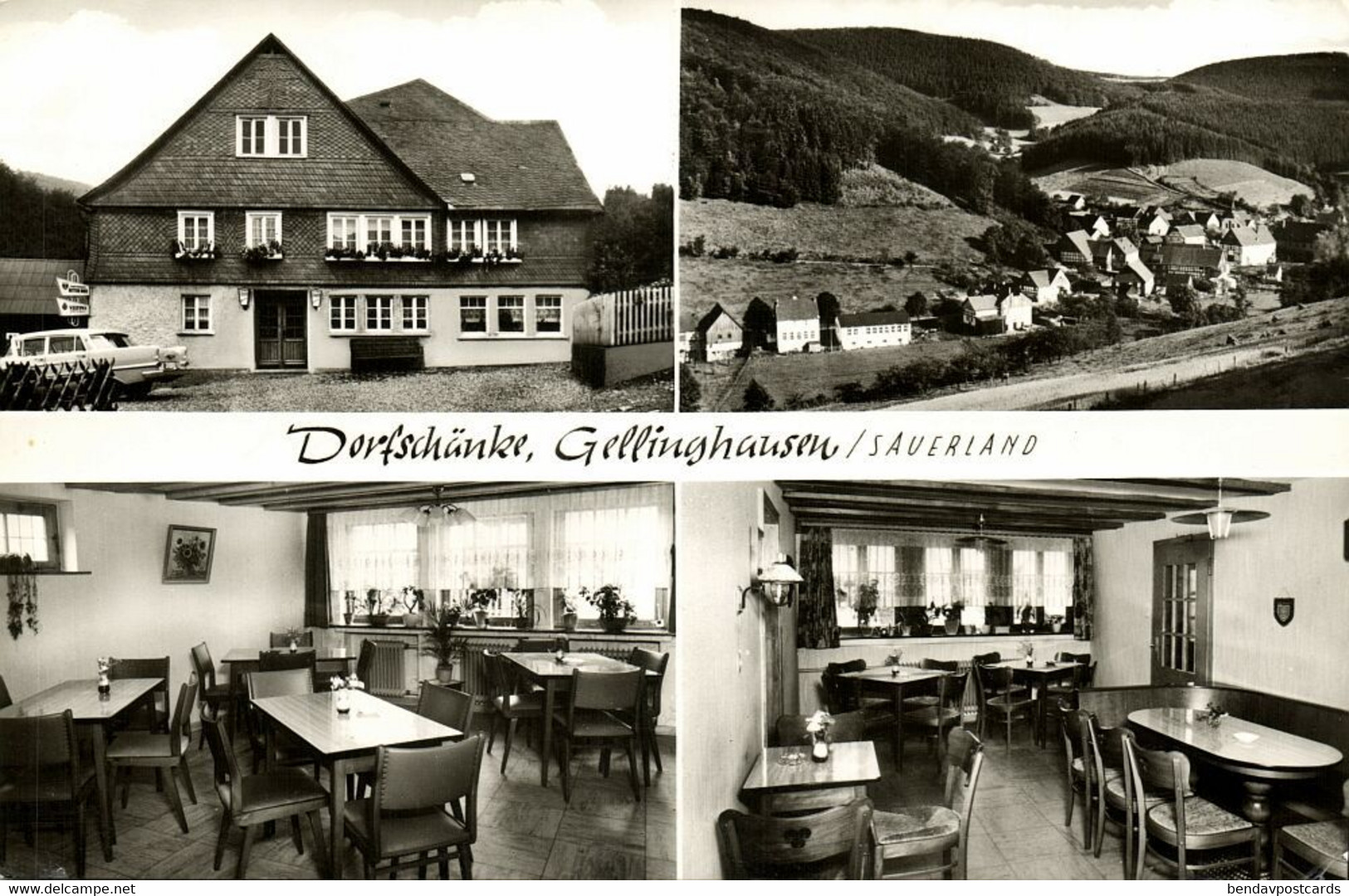 GELLINGHAUSEN, Schmallenberg, Dorfschränke Gasthof Paul Henneke (1969) AK - Schmallenberg