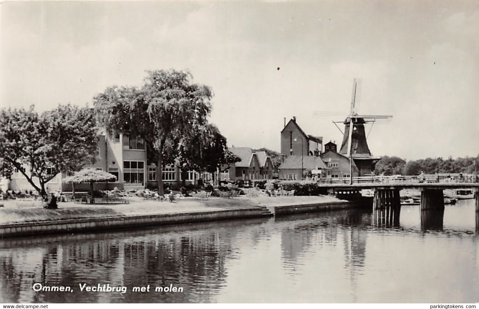 E123 - Ommen Vechtbrug Met MOLEN - Uitg Diek - - Ommen