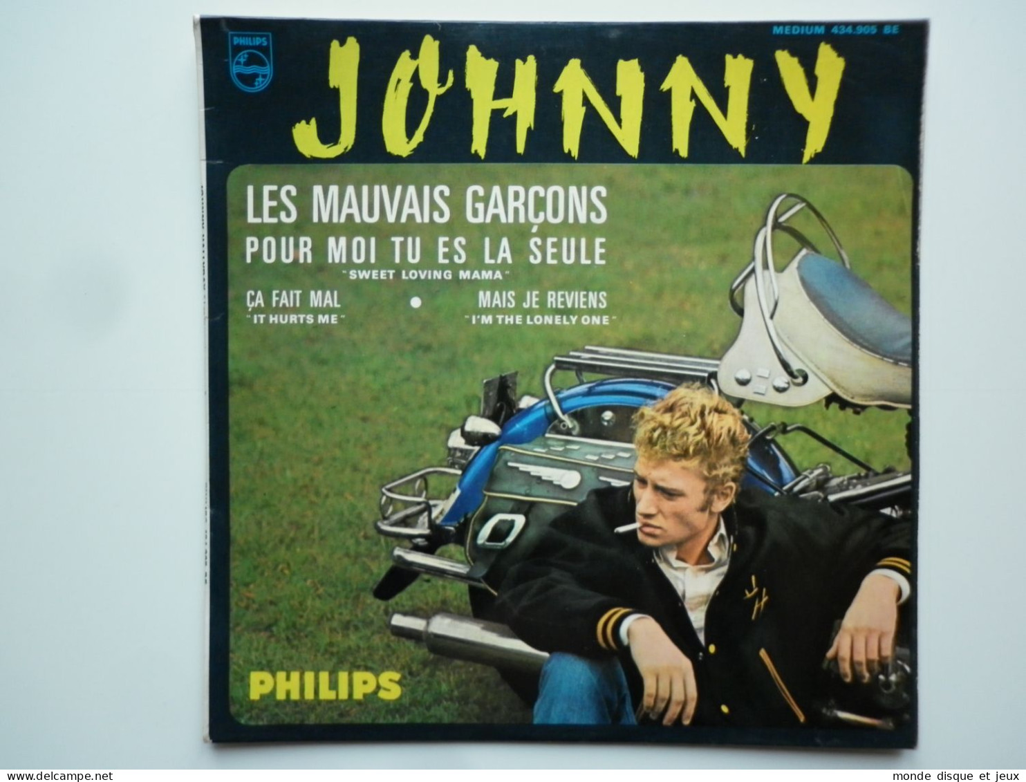 Johnny Hallyday 45Tours EP Vinyle Les Mauvais Garçons - 45 T - Maxi-Single