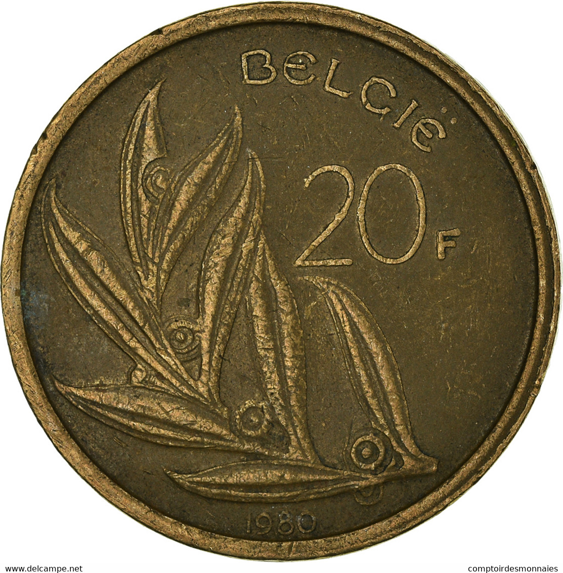 Monnaie, Belgique, 20 Francs, 20 Frank, 1980 - 20 Francs