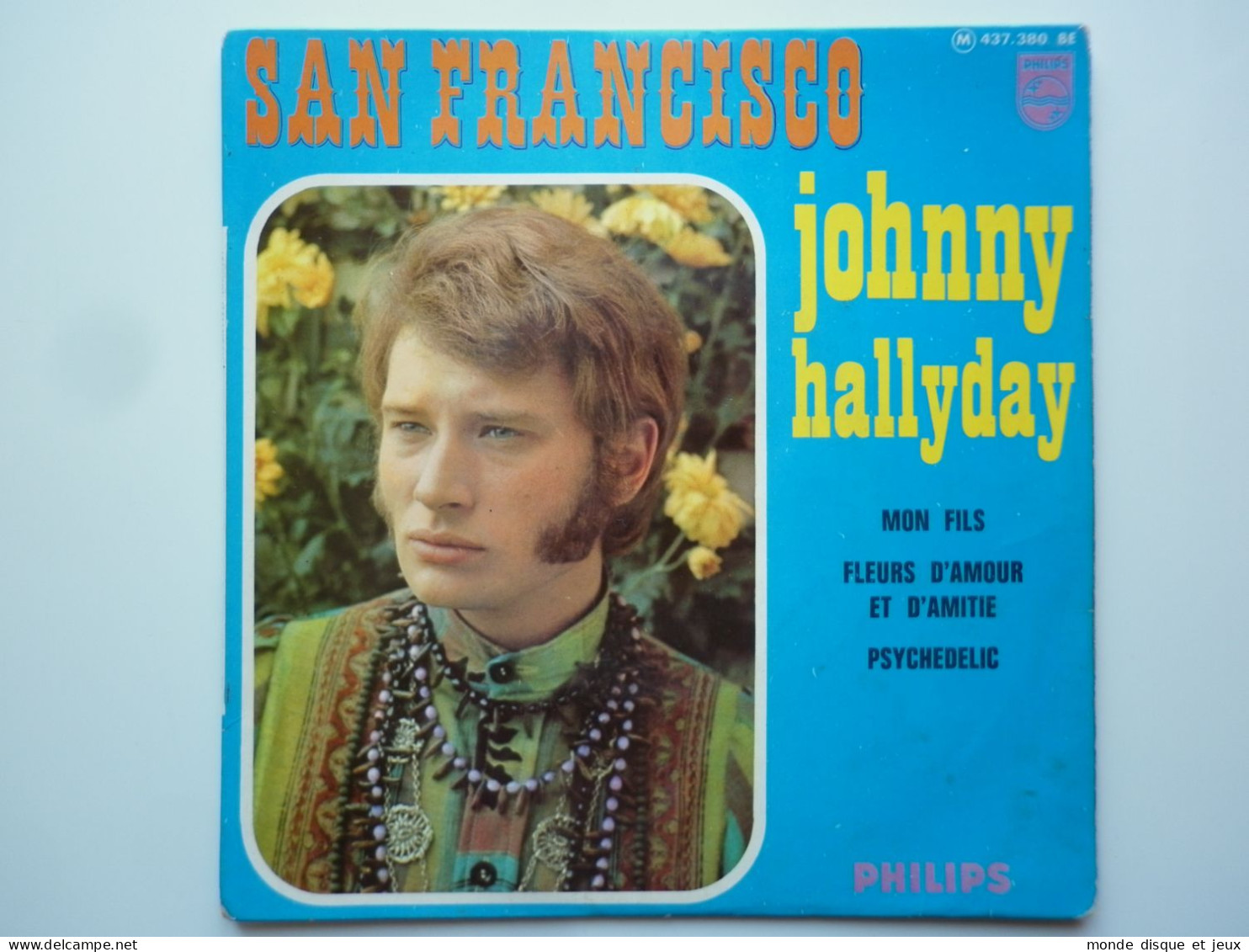 Johnny Hallyday 45Tours EP Vinyle San Francisco / Mon Fils - 45 T - Maxi-Single