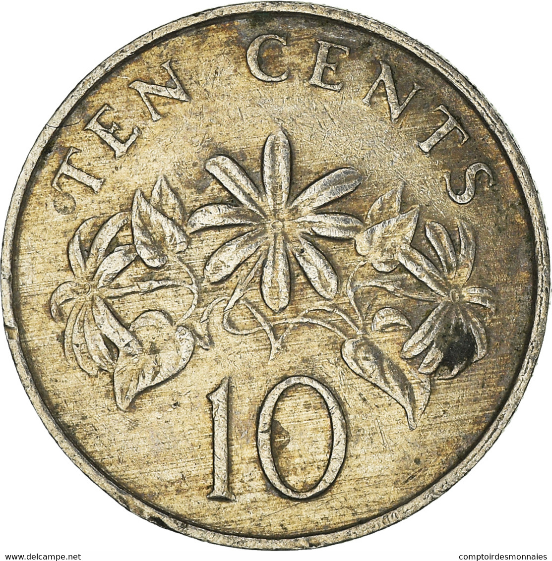 Monnaie, Singapour, 10 Cents, 1989 - Singapour