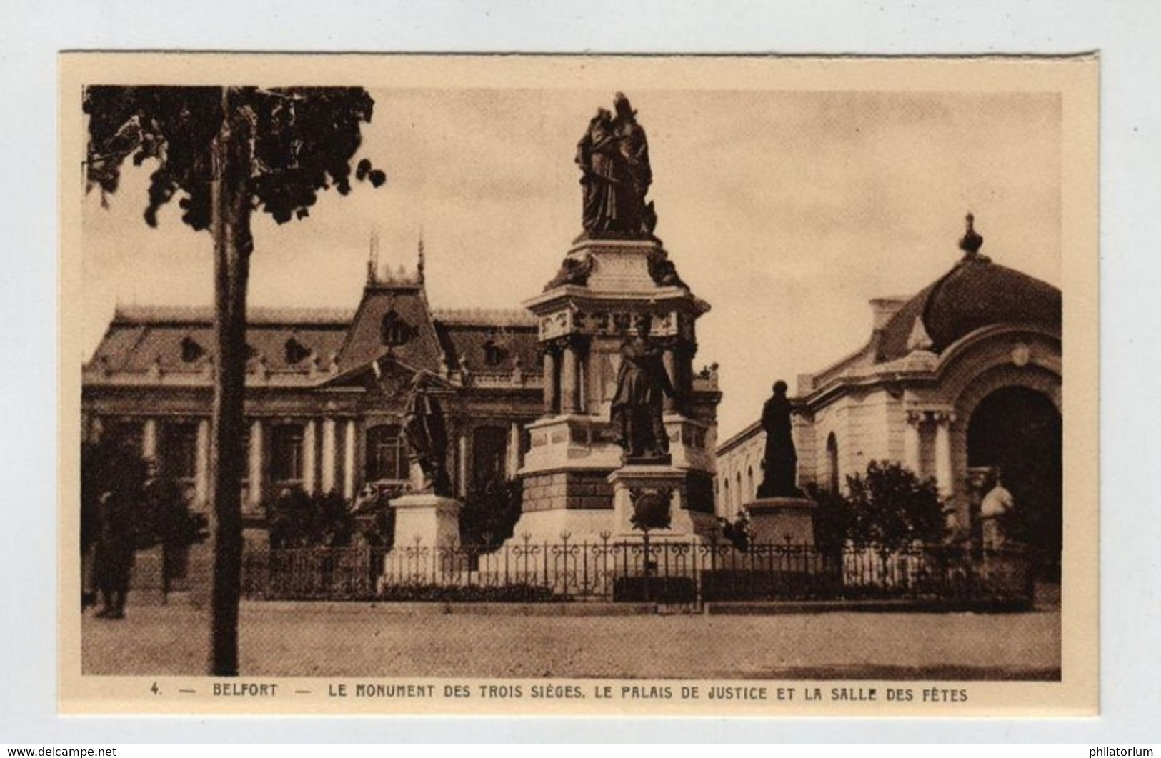 90  BELFORT  Monument Des Trois Sièges  Palais De Justice Et Salle Des Fêtes - Belfort – Siège De Belfort