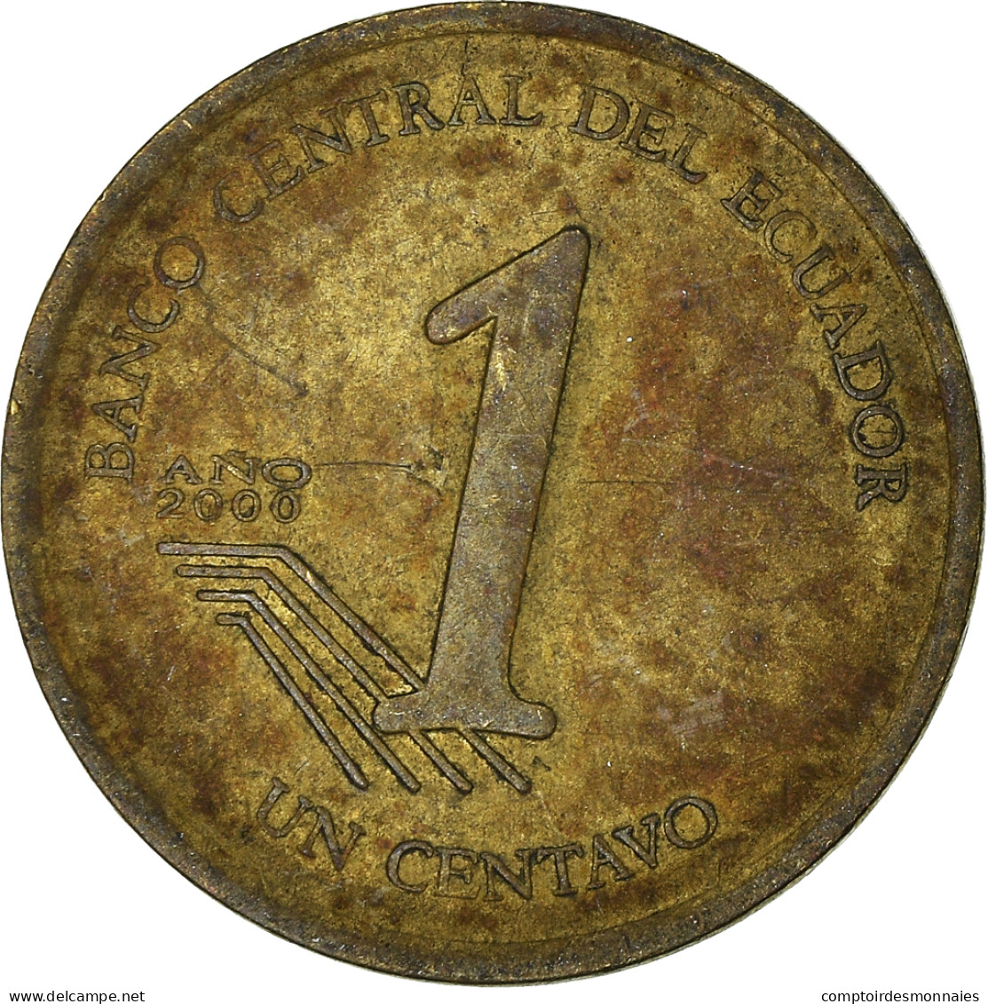 Monnaie, Équateur, Centavo, Un, 2000 - Equateur